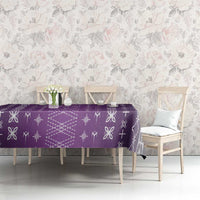 Purple Samoa Malu Tattoo Inspired Tablecloth - Polynesian Pride
