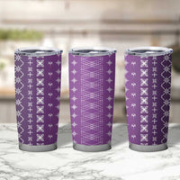 Purple Samoa Malu Tattoo Inspired Tumbler Cup - Polynesian Pride