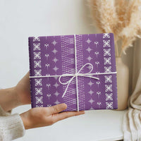 Purple Samoa Malu Tattoo Inspired Wrapping Paper LT05 - Polynesian Pride