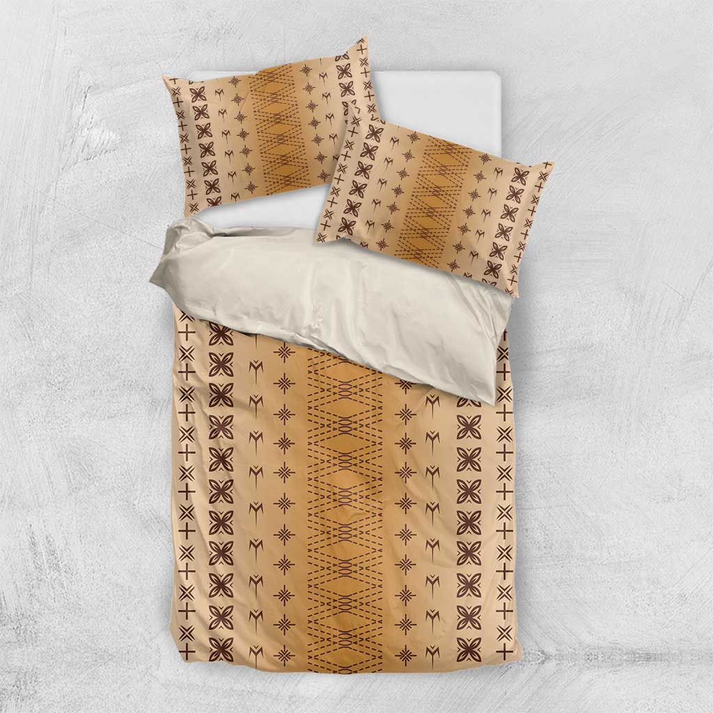 Beige Samoa Malu Tattoo Inspired Bedding Set - Polynesian Pride