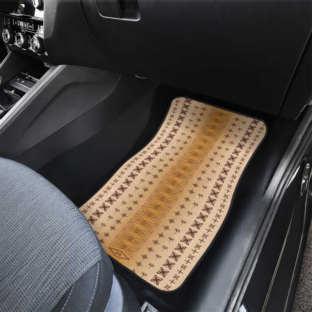 Beige Samoa Malu Tattoo Inspired Car Mats - Polynesian Pride