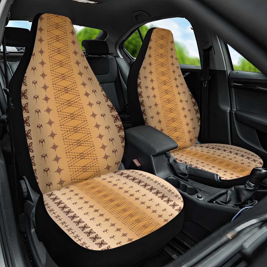 Beige Samoa Malu Tattoo Inspired Car Seat Cover - Polynesian Pride