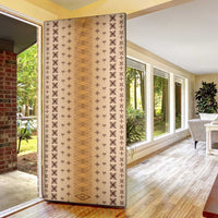 Beige Samoa Malu Tattoo Inspired Door Cover - Polynesian Pride