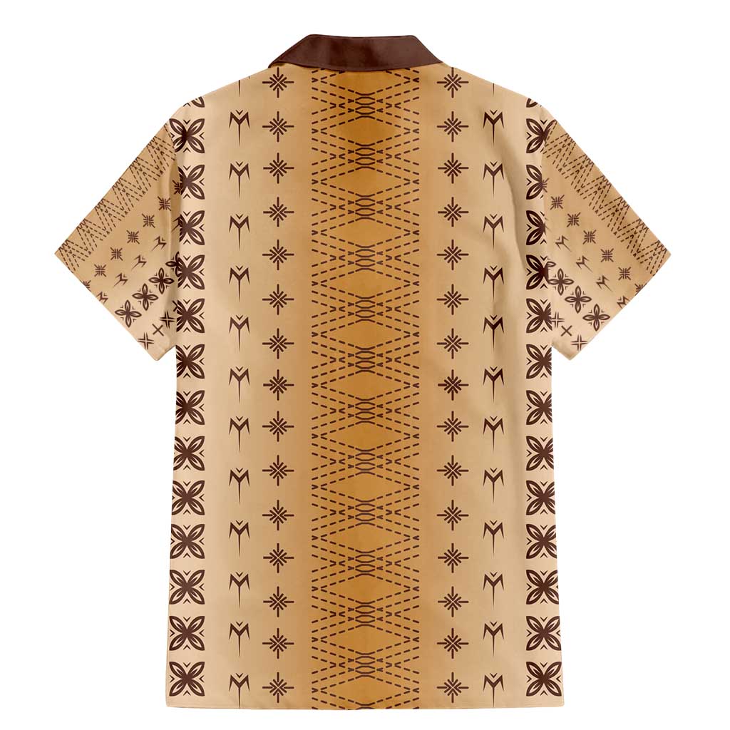 Beige Samoa Malu Tattoo Inspired Family Matching Mermaid Dress and Hawaiian Shirt - Polynesian Pride