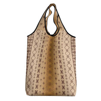 Beige Samoa Malu Tattoo Inspired Grocery Bag - Polynesian Pride
