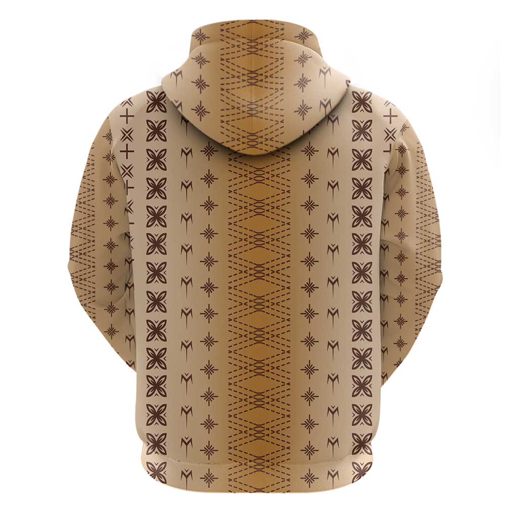 Beige Samoa Malu Tattoo Inspired Hoodie - Polynesian Pride
