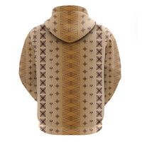 Beige Samoa Malu Tattoo Inspired Hoodie - Polynesian Pride