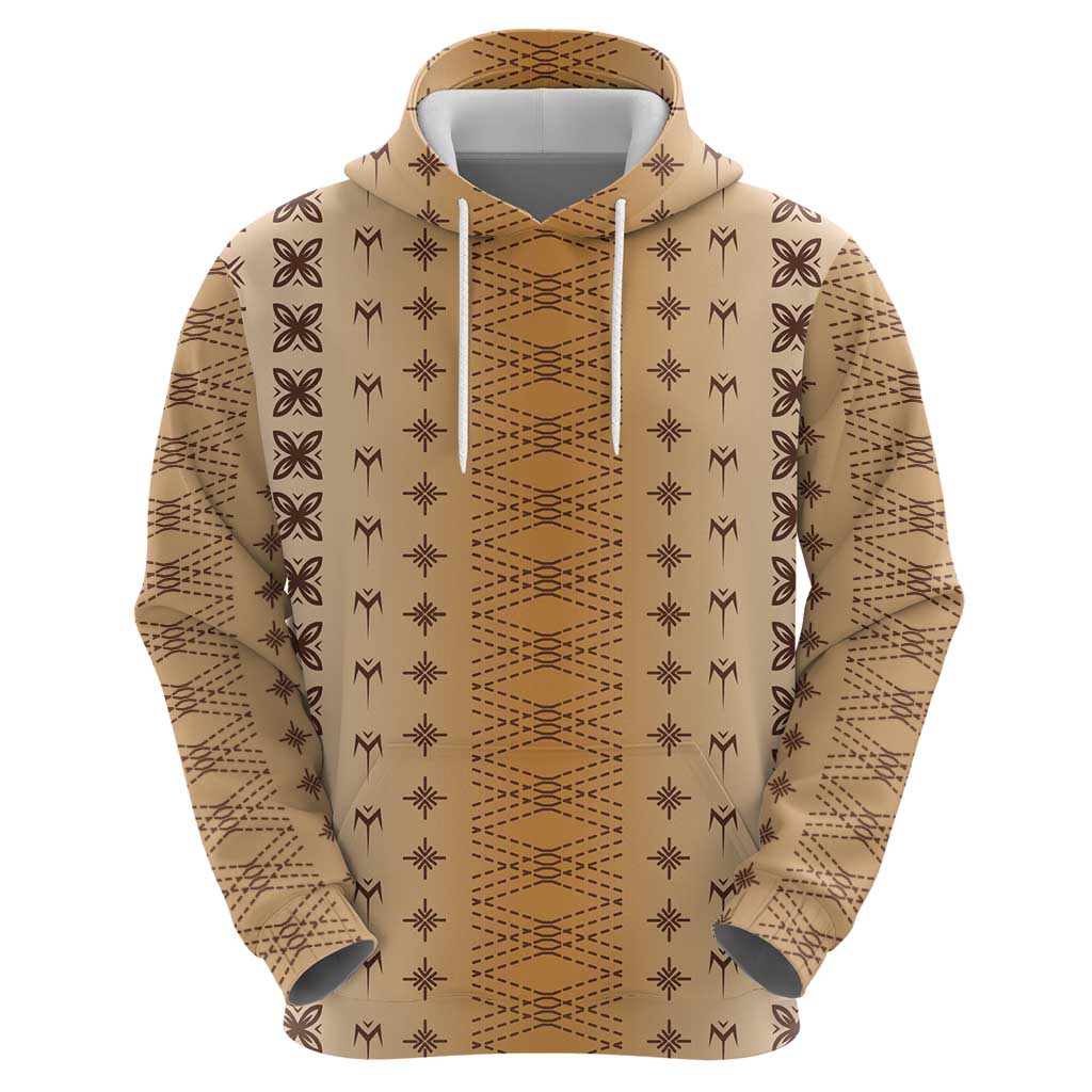 Beige Samoa Malu Tattoo Inspired Hoodie - Polynesian Pride