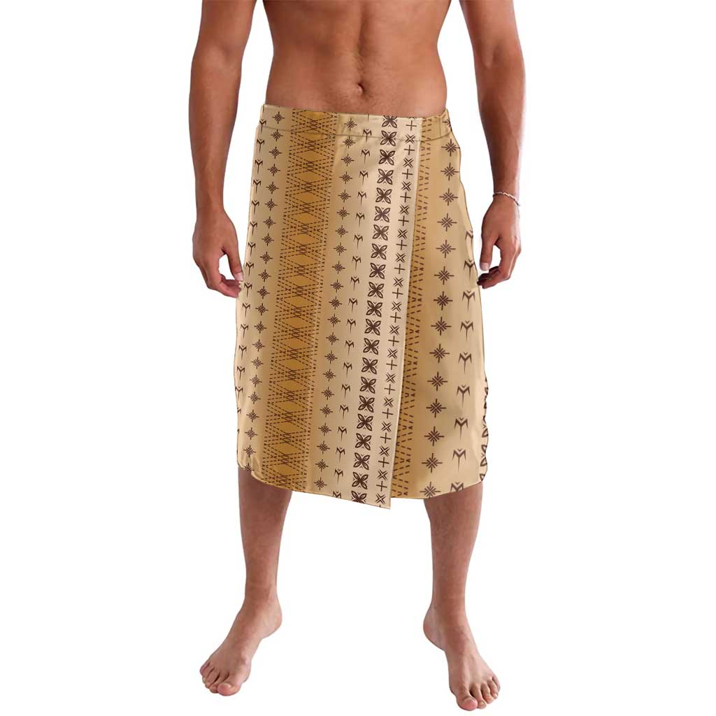 Beige Samoa Malu Tattoo Inspired Lavalava - Polynesian Pride