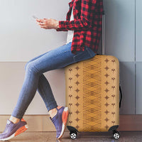 Beige Samoa Malu Tattoo Inspired Luggage Cover LT05 - Polynesian Pride