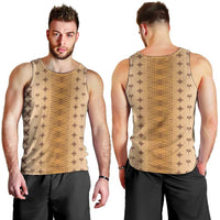 Beige Samoa Malu Tattoo Inspired Men Tank Top - Polynesian Pride
