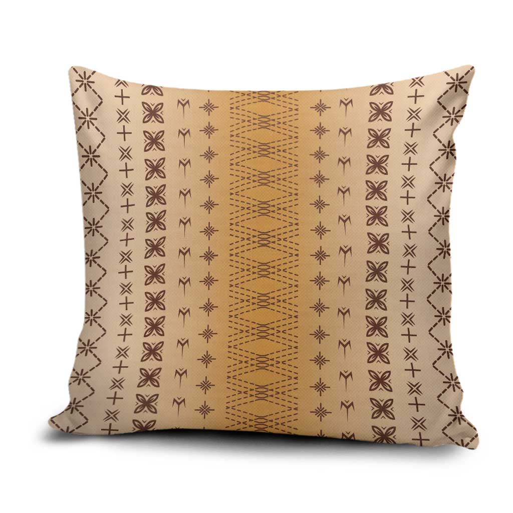 Beige Samoa Malu Tattoo Inspired Pillow Cover - Polynesian Pride