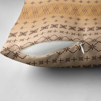 Beige Samoa Malu Tattoo Inspired Pillow Cover - Polynesian Pride