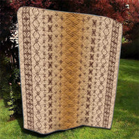 Beige Samoa Malu Tattoo Inspired Quilt LT05 - Polynesian Pride