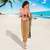 Beige Samoa Malu Tattoo Inspired Sarong - Polynesian Pride