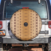 Beige Samoa Malu Tattoo Inspired Spare Tire Cover LT05 Beige - Polynesian Pride