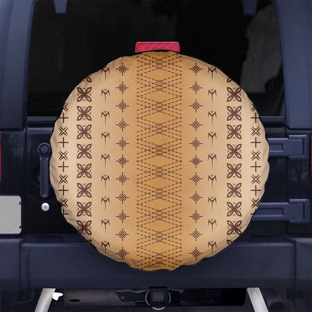Beige Samoa Malu Tattoo Inspired Spare Tire Cover LT05 No hole Beige - Polynesian Pride