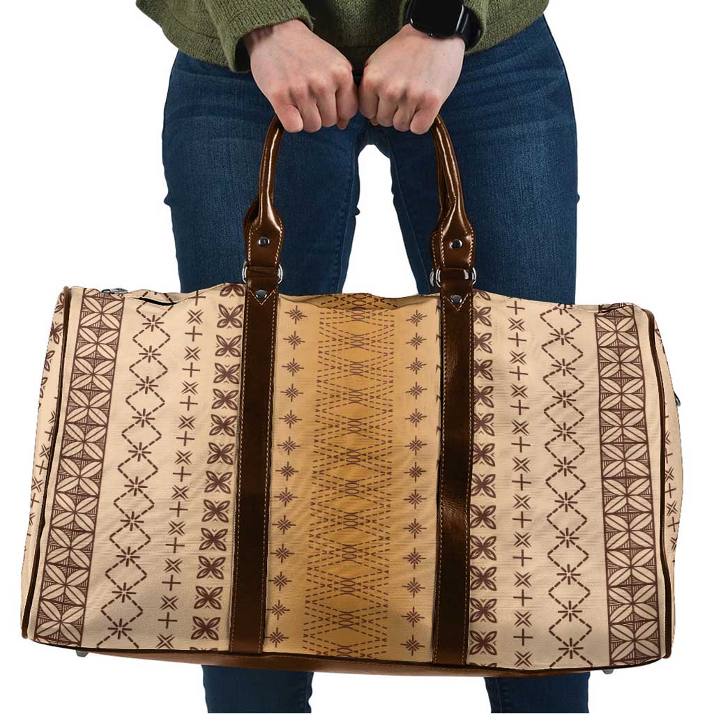 Beige Samoa Malu Tattoo Inspired Travel Bag - Polynesian Pride