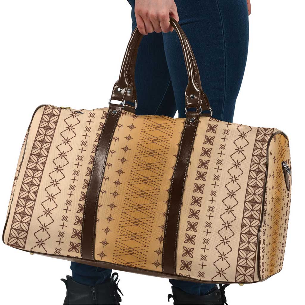 Beige Samoa Malu Tattoo Inspired Travel Bag - Polynesian Pride