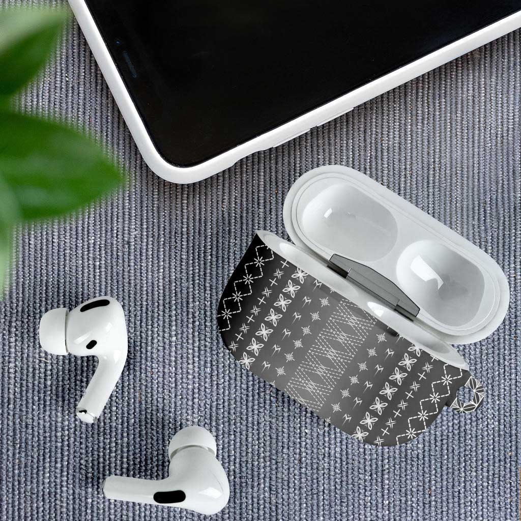 Black Samoa Malu Tattoo Inspired AirPods Case - Polynesian Pride