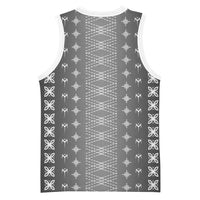 Black Samoa Malu Tattoo Inspired Basketball Jersey - Polynesian Pride