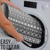 Black Samoa Malu Tattoo Inspired Bathroom Set - Polynesian Pride