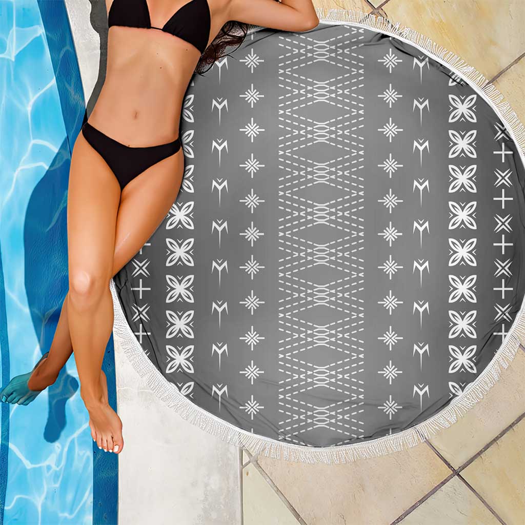 Black Samoa Malu Tattoo Inspired Beach Blanket - Polynesian Pride