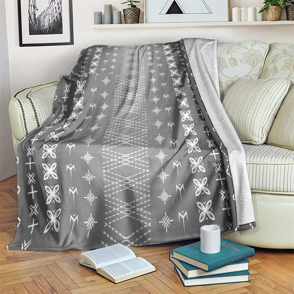 Black Samoa Malu Tattoo Inspired Blanket - Polynesian Pride