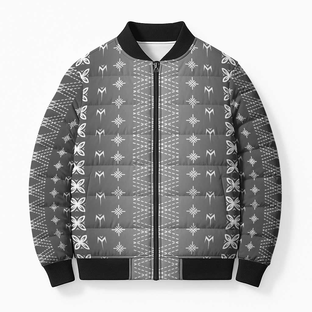 Black Samoa Malu Tattoo Inspired Bomber Puffer Jacket LT05 Unisex Black - Polynesian Pride
