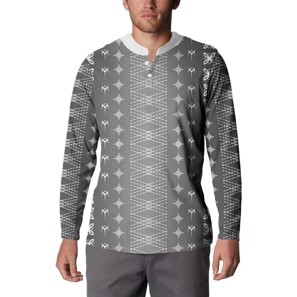 Black Samoa Malu Tattoo Inspired Button Sweatshirt LT05 - Polynesian Pride