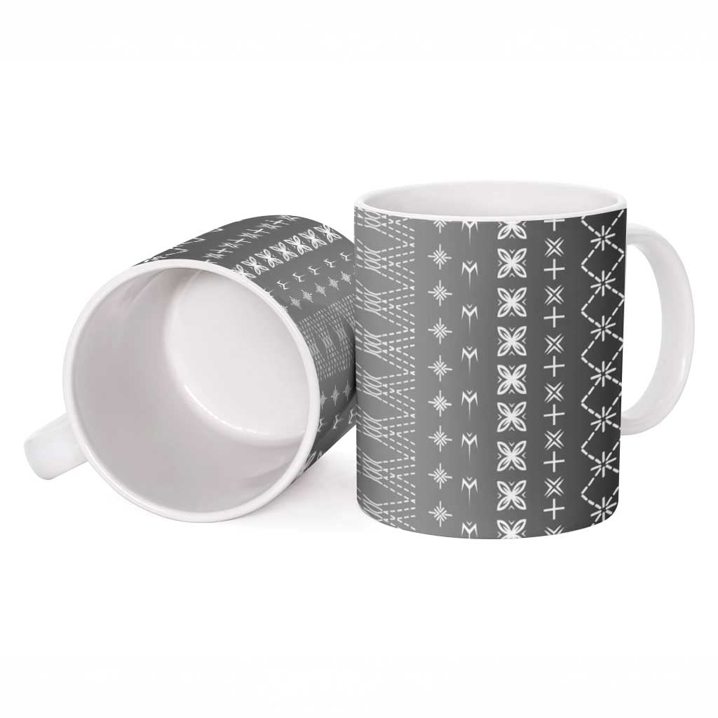 Black Samoa Malu Tattoo Inspired Ceramic Mug - Polynesian Pride