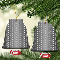 Black Samoa Malu Tattoo Inspired Ceramic Ornament - Polynesian Pride