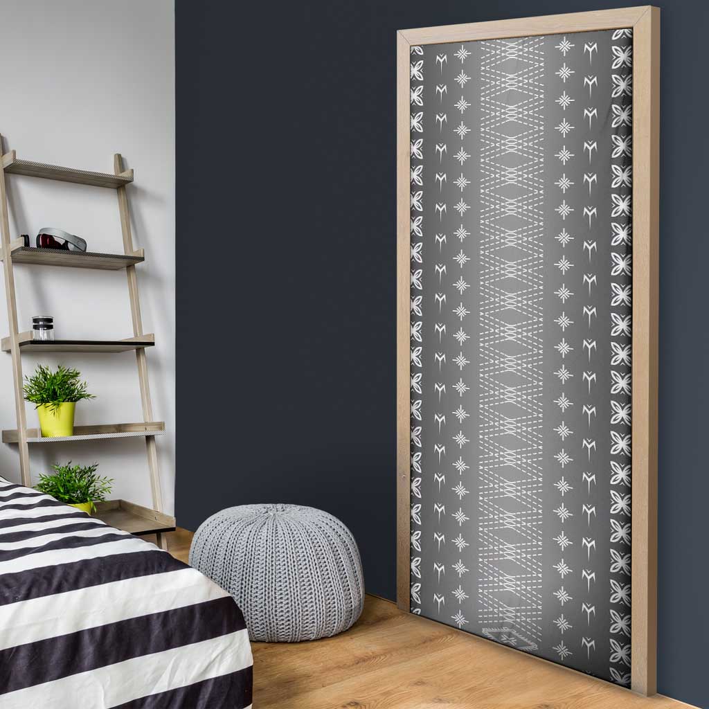 Black Samoa Malu Tattoo Inspired Door Cover - Polynesian Pride