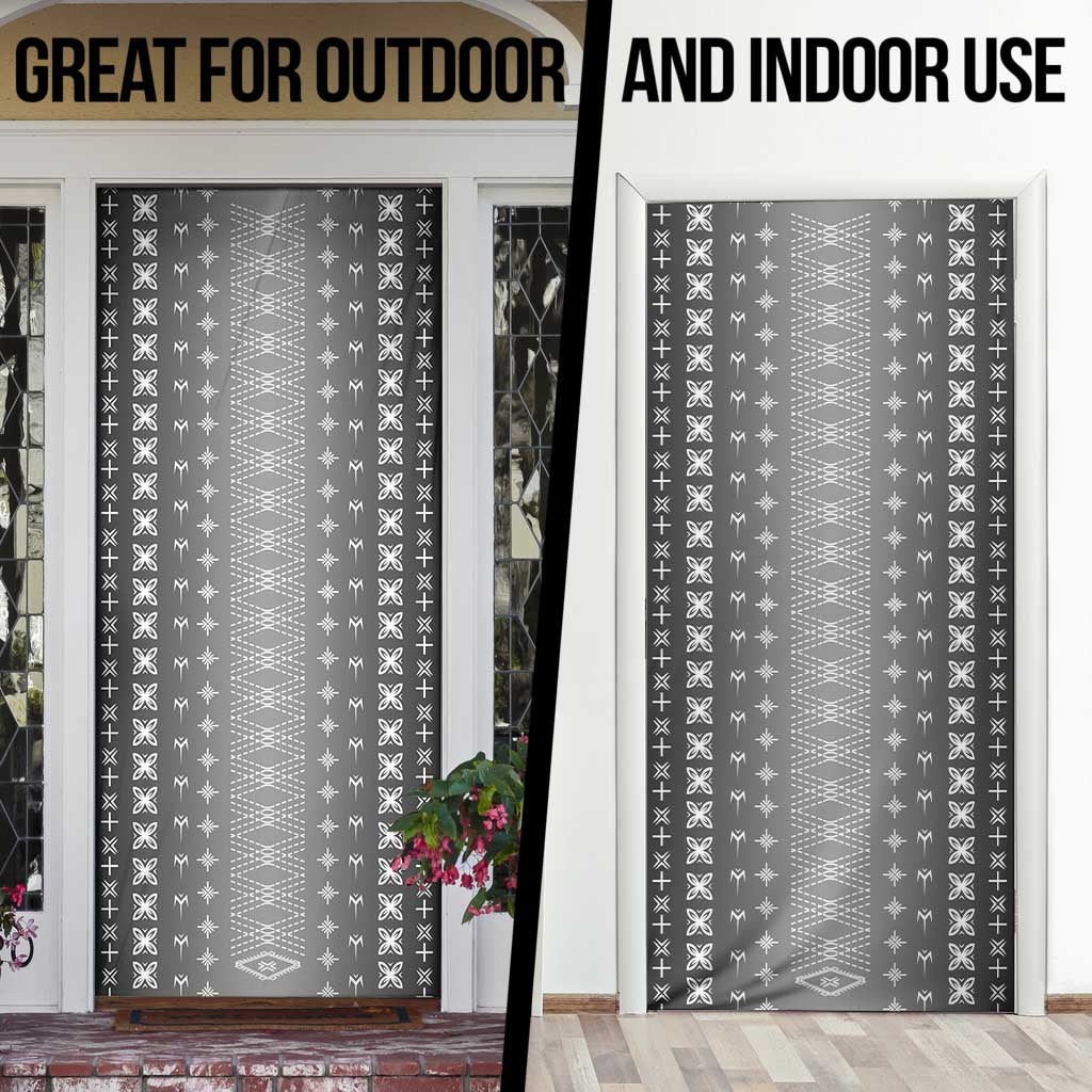 Black Samoa Malu Tattoo Inspired Door Cover - Polynesian Pride