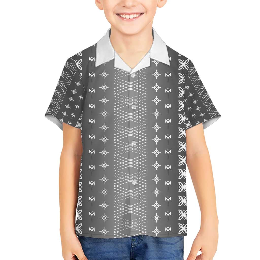 Black Samoa Malu Tattoo Inspired Kid Hawaiian Shirt - Polynesian Pride