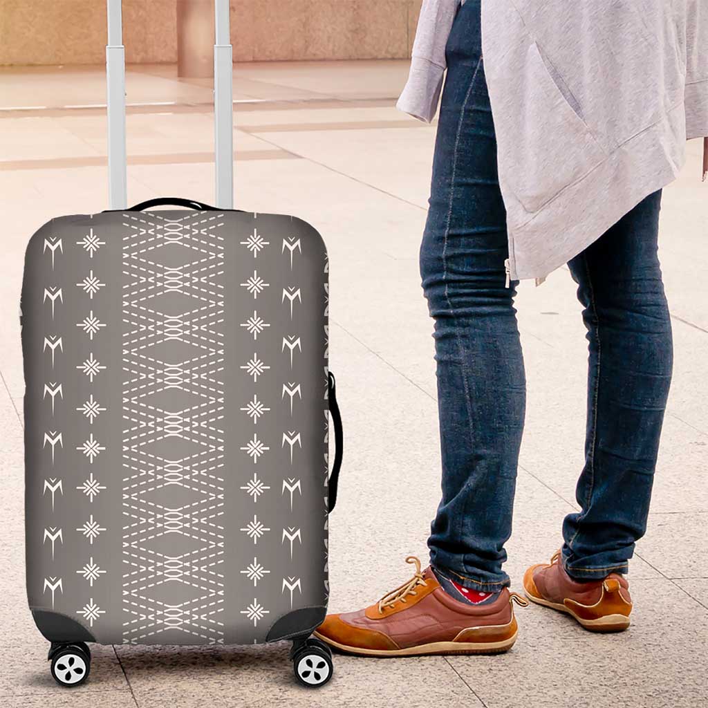 Black Samoa Malu Tattoo Inspired Luggage Cover LT05 Black - Polynesian Pride