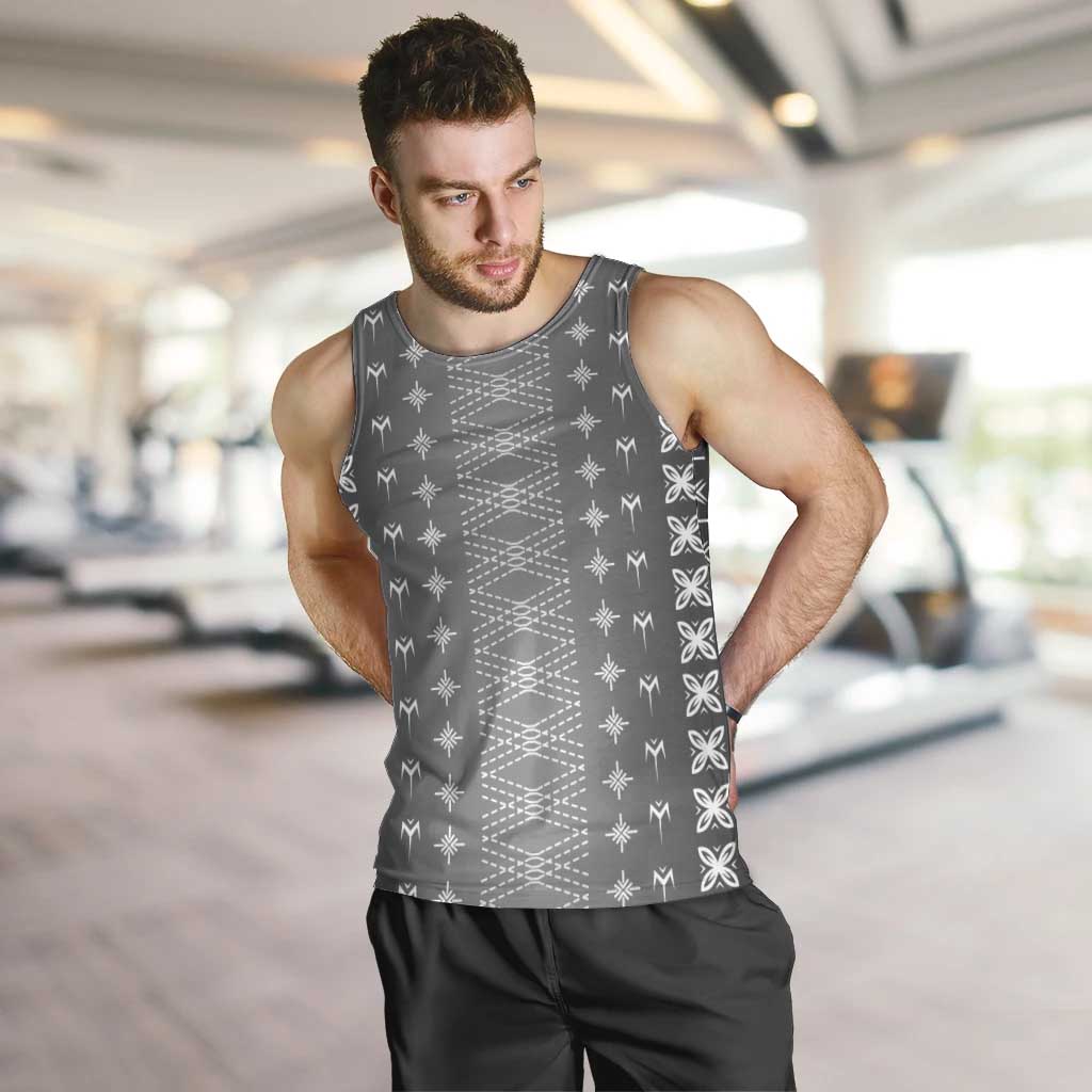 Black Samoa Malu Tattoo Inspired Men Tank Top - Polynesian Pride