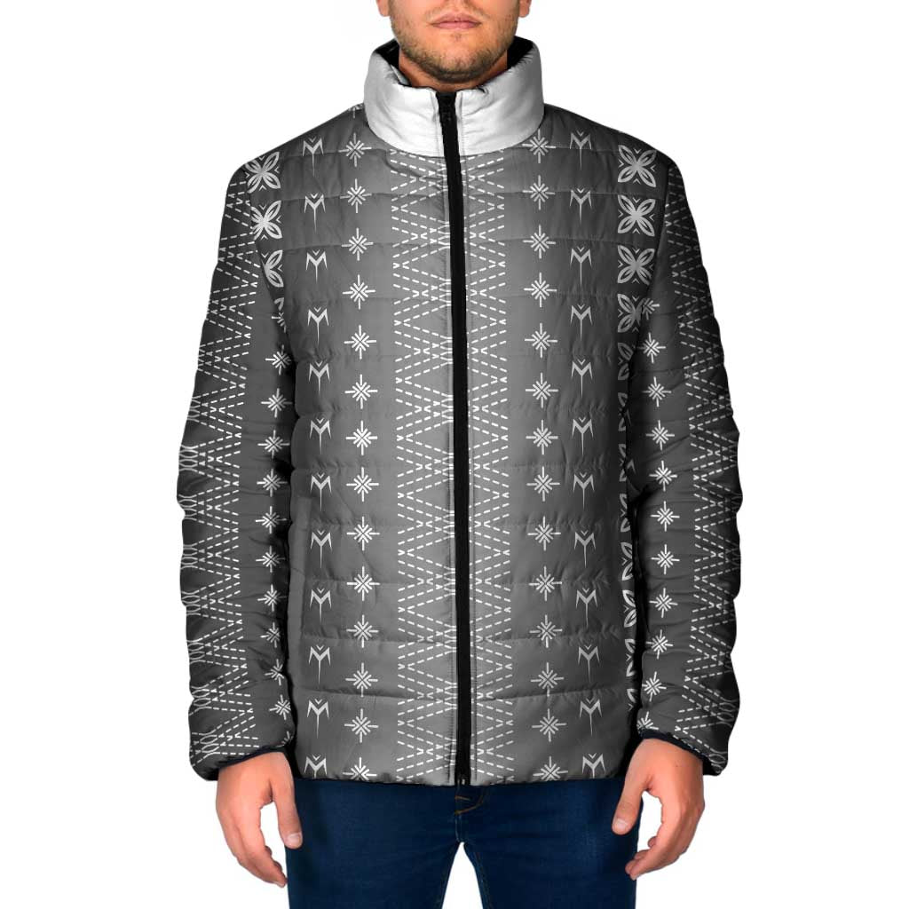 Black Samoa Malu Tattoo Inspired Padded Jacket - Polynesian Pride