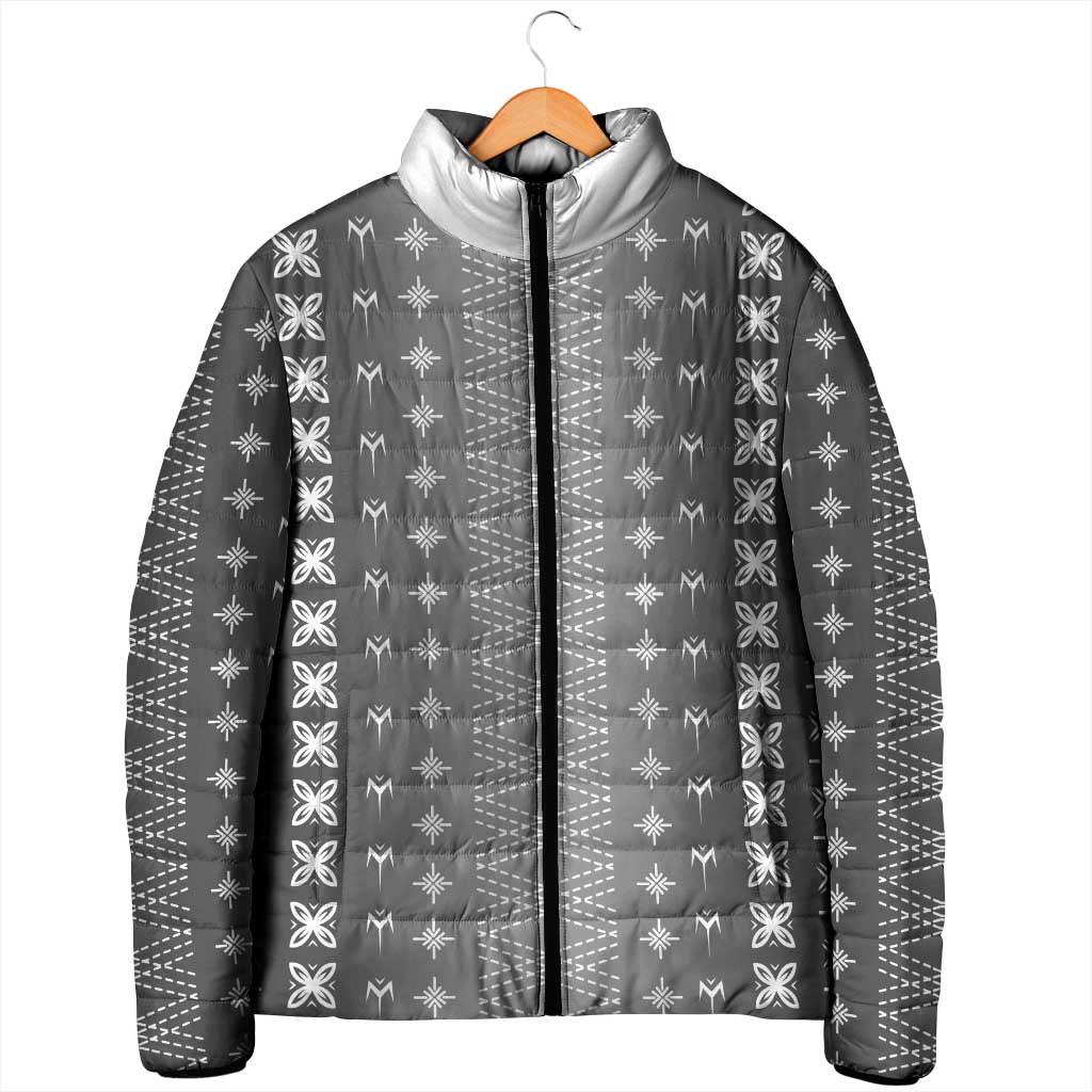 Black Samoa Malu Tattoo Inspired Padded Jacket - Polynesian Pride