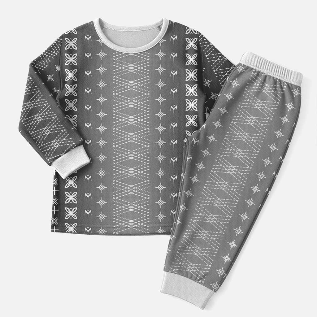 Black Samoa Malu Tattoo Inspired Christmas Pajama Set - Polynesian Pride