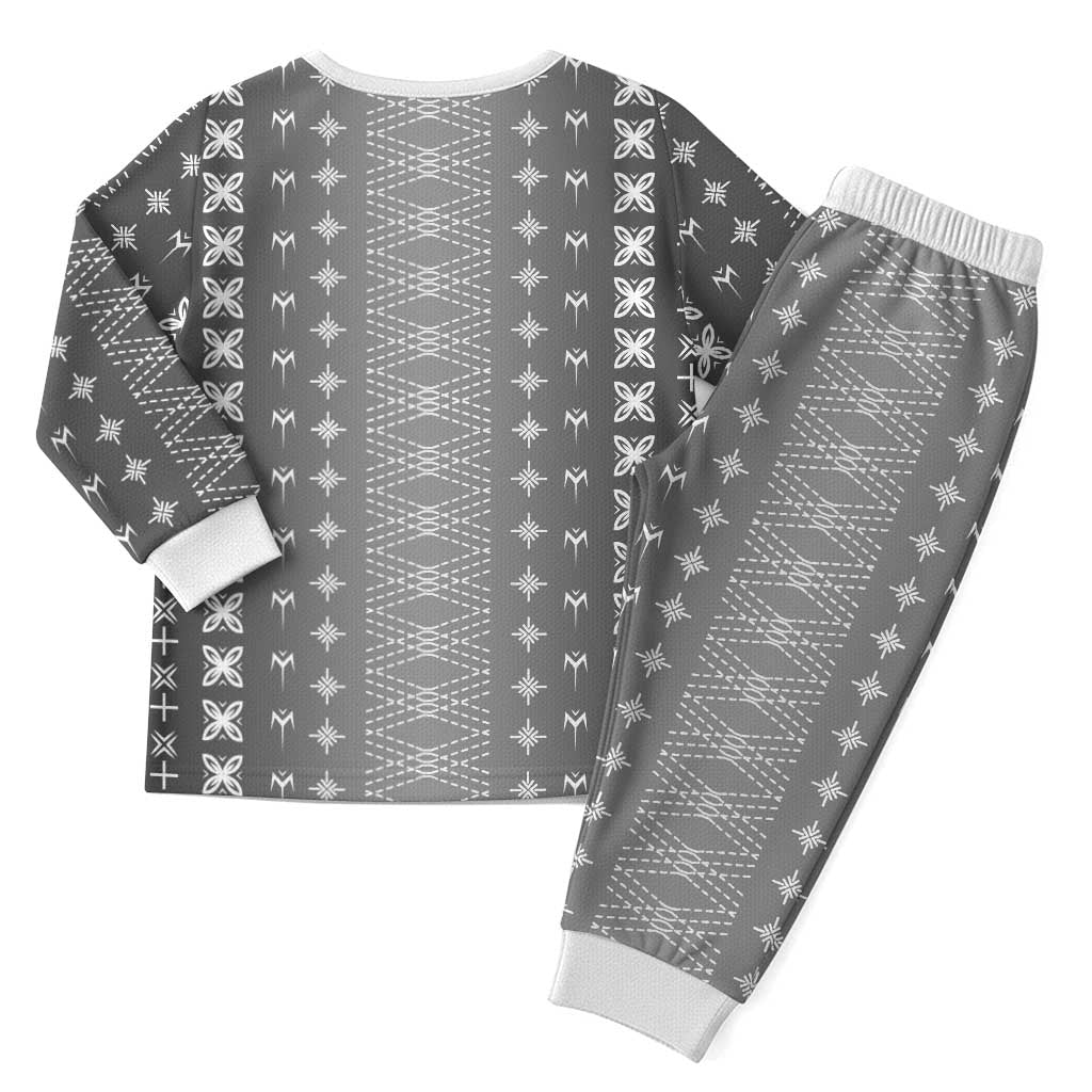 Black Samoa Malu Tattoo Inspired Christmas Pajama Set - Polynesian Pride