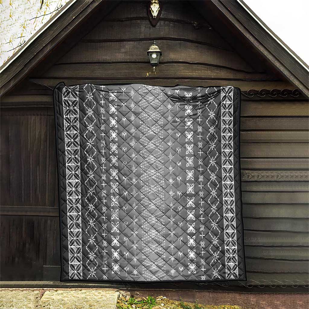 Black Samoa Malu Tattoo Inspired Quilt LT05 - Polynesian Pride