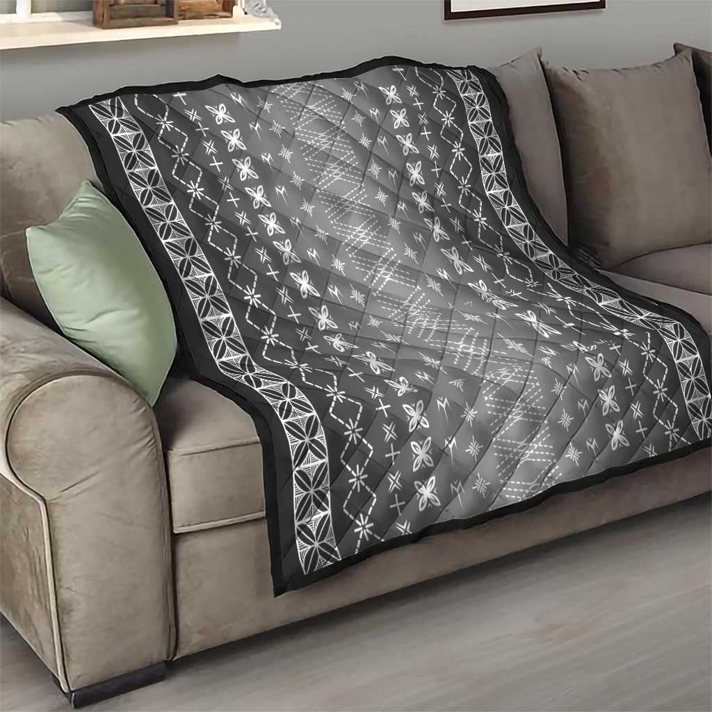 Black Samoa Malu Tattoo Inspired Quilt LT05 - Polynesian Pride