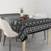 Black Samoa Malu Tattoo Inspired Tablecloth - Polynesian Pride