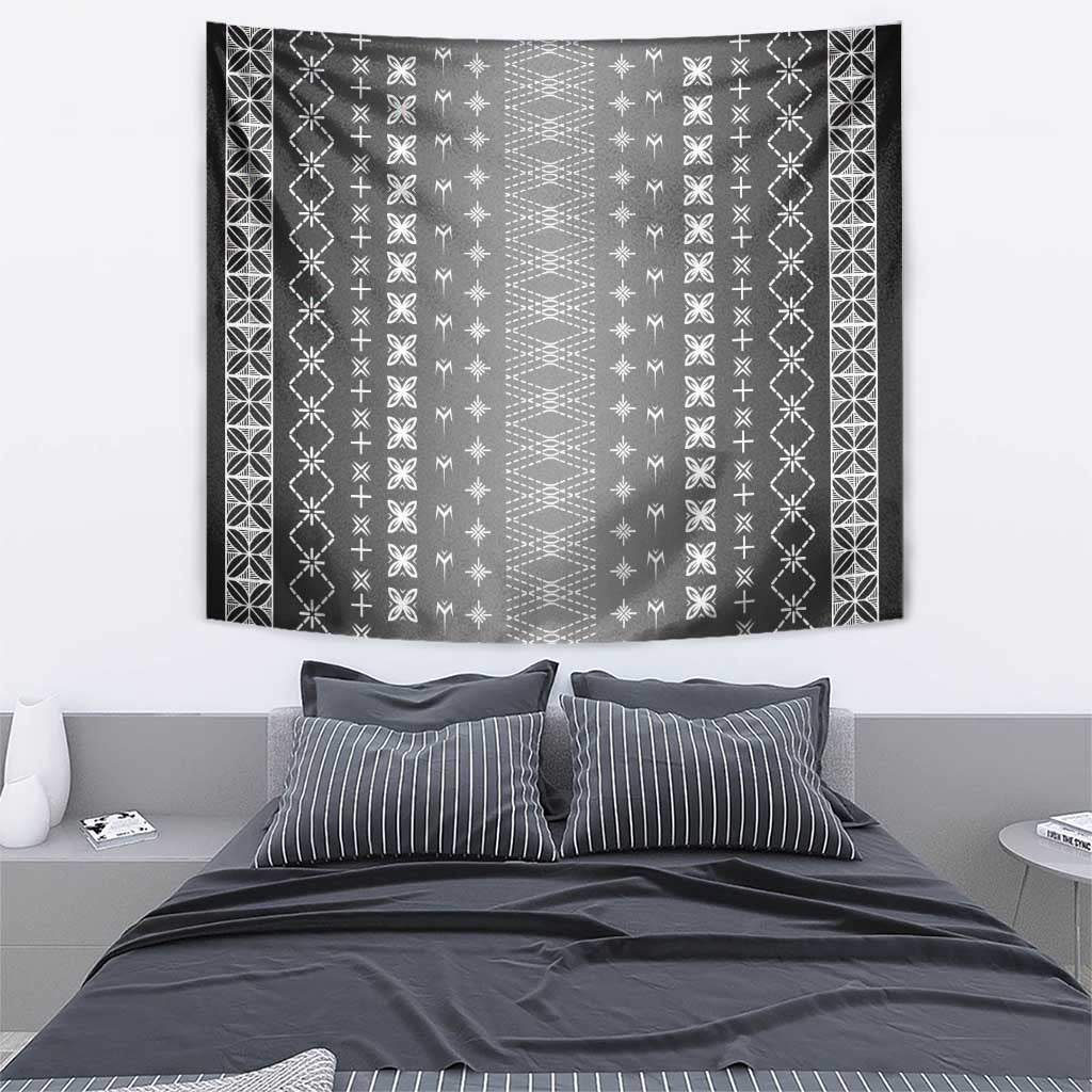Black Samoa Malu Tattoo Inspired Tapestry - Polynesian Pride