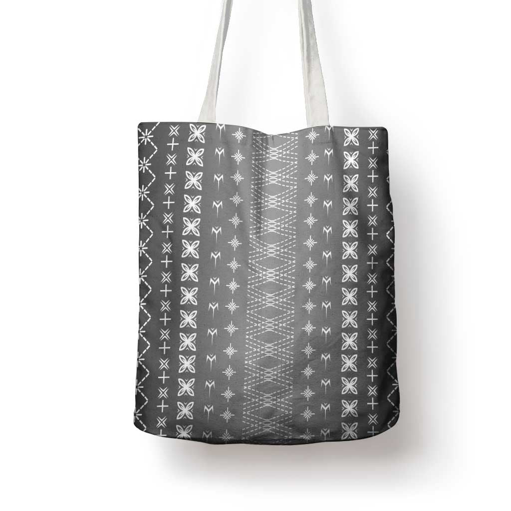 Black Samoa Malu Tattoo Inspired Tote Bag - Polynesian Pride