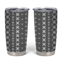 Black Samoa Malu Tattoo Inspired Tumbler Cup - Polynesian Pride