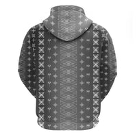 Black Samoa Malu Tattoo Inspired Zip Hoodie LT05 - Polynesian Pride