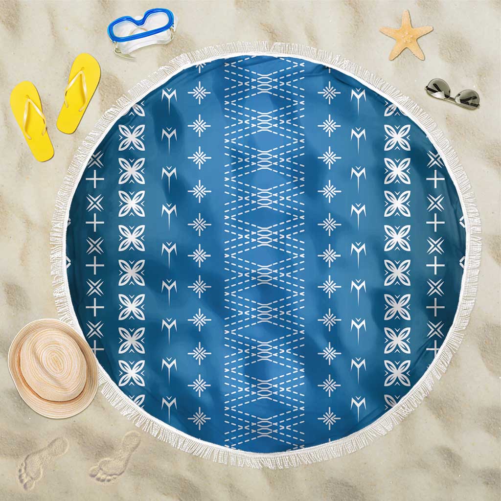 Blue Samoa Malu Tattoo Inspired Beach Blanket - Polynesian Pride