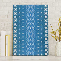 Blue Samoa Malu Tattoo Inspired Canvas Wall Art - Polynesian Pride